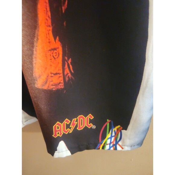 Vintage AC/DC Dragonfly Lounge Rockware All Over Print Shirt Rock Band Size XXL - Picture 3 of 5